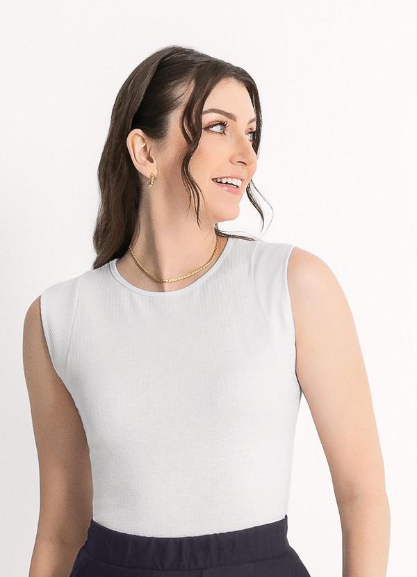 Habana - Regata em Canelado  Branco