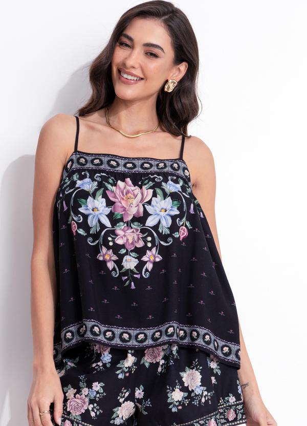 Farm - Regata Flor de Outono Preto