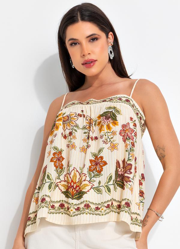 Farm - Regata Floral Juliana Bege