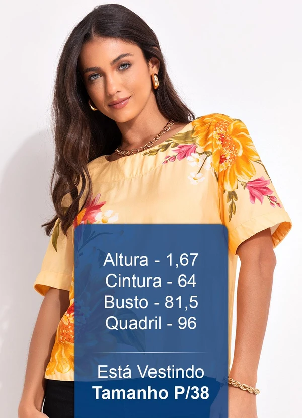 Farm - T-Shirt Floral Mari Amarelo 5