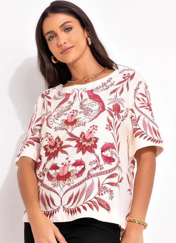 Farm - T-Shirt Nina Bege