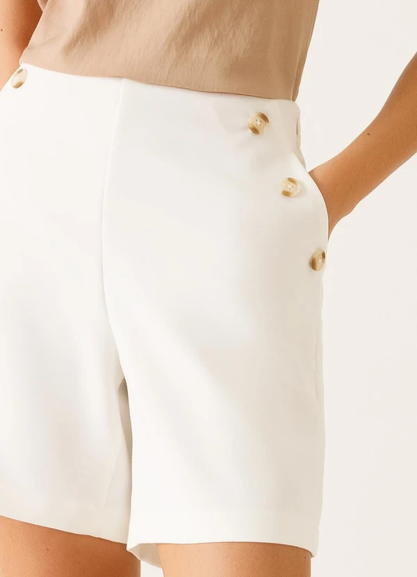 Principessa - Bermuda Alfaitaria Classica Off White Mariah 4