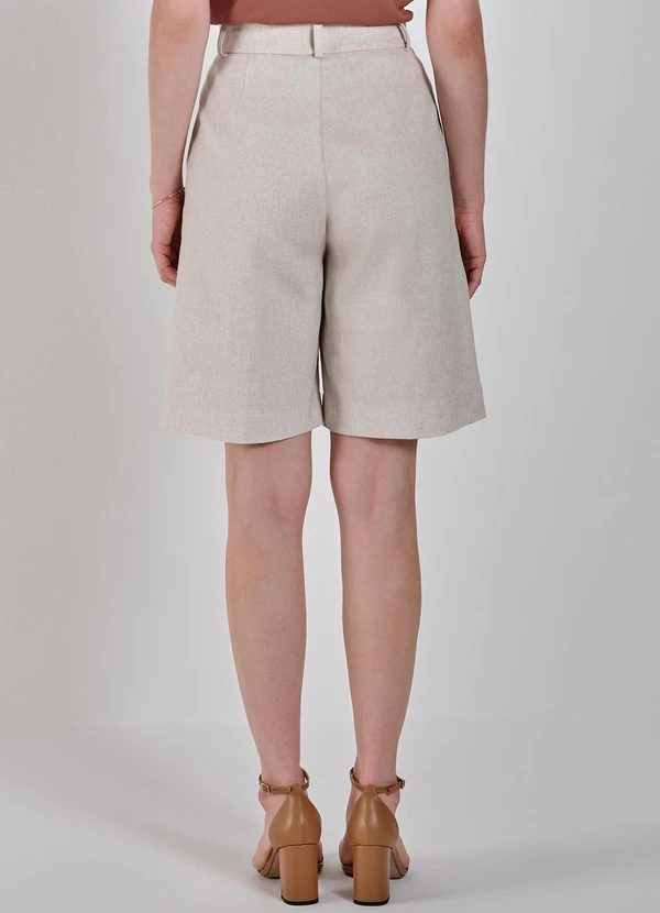 Principessa - Bermuda Alongada de Linho Antonita Cru 2