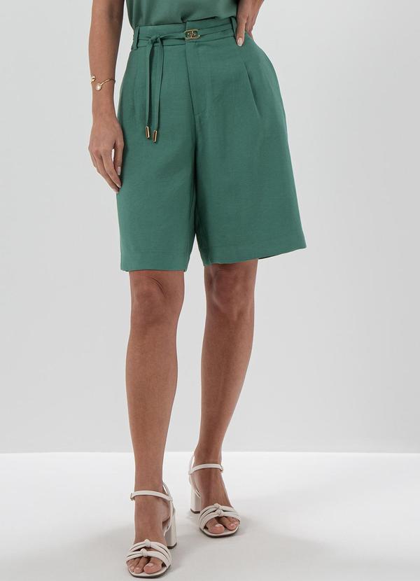 Principessa - Bermuda Alongada Verde Imperial Inessa