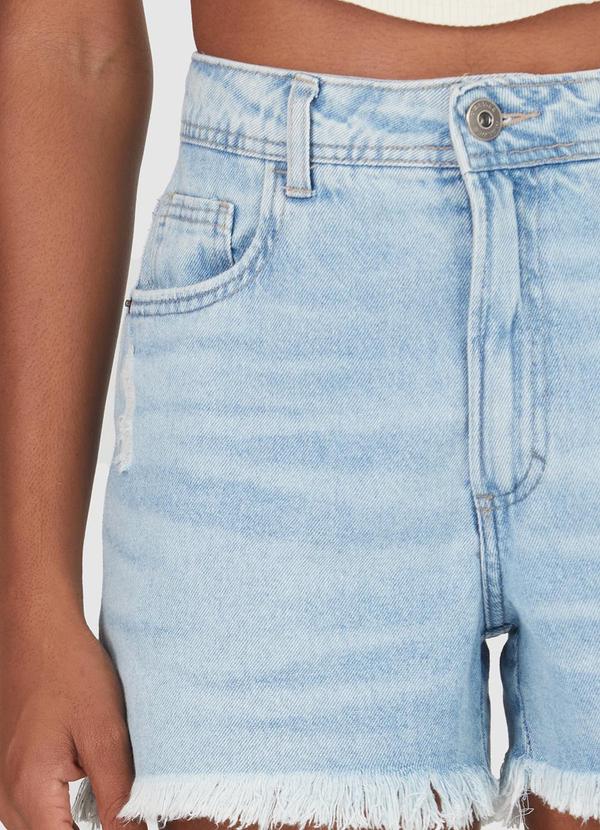 Malwee - Bermuda Azul Claro Boyfriend Jeans Feminina 2