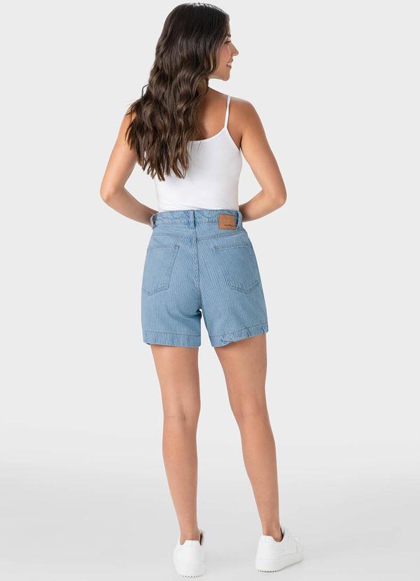 Malwee - Bermuda Azul Claro Feminina Mom Jeans 4