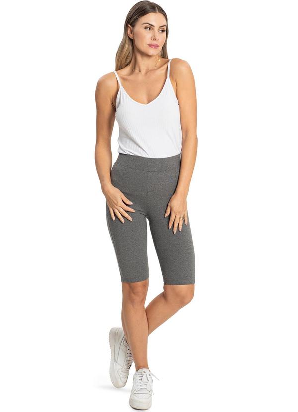 Rovitex - Bermuda Básica Estilo Ciclista Cinza 3