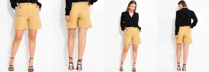 Bermuda Caramelo em Alfaiataria