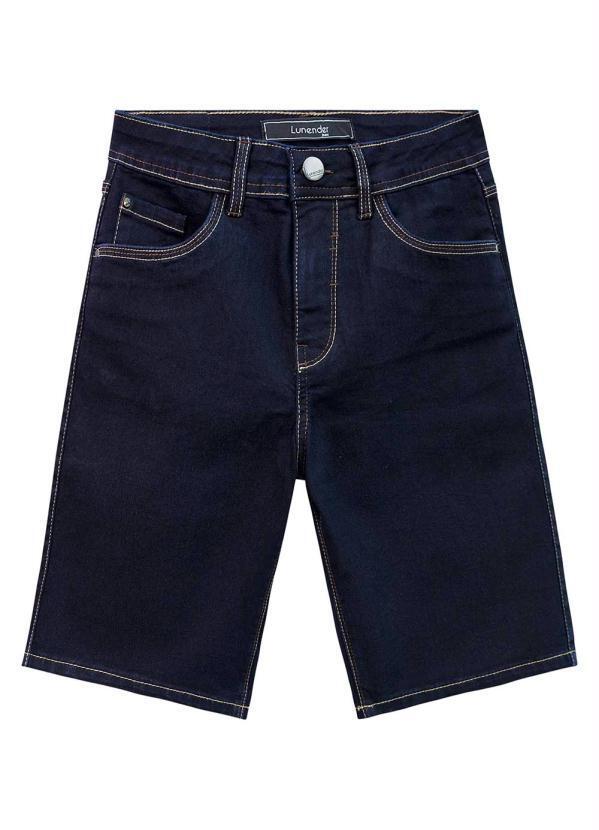 Lunender - Bermuda Ciclista Chapa Barriga Jeans Escuro 5