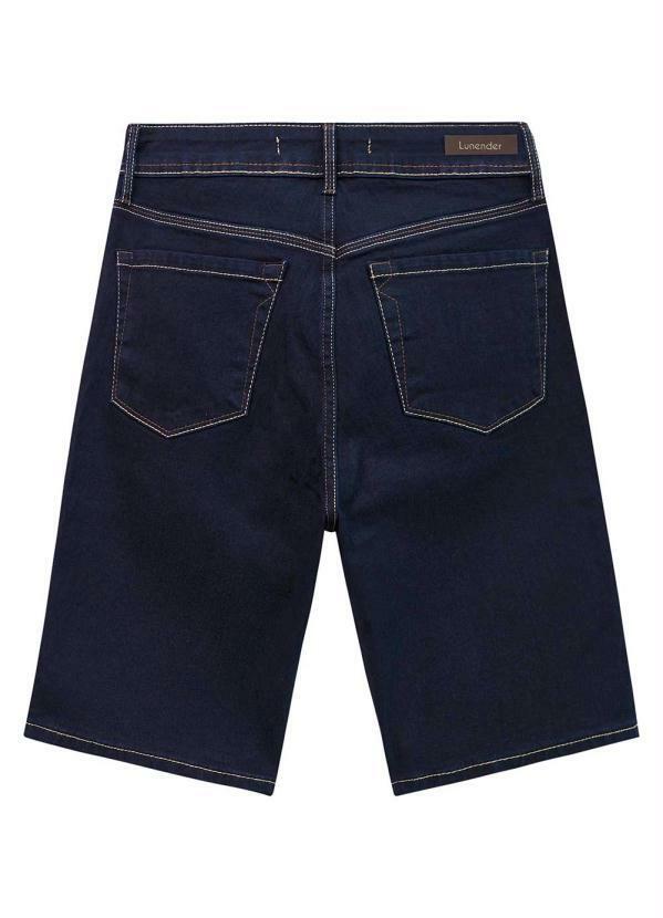 Lunender - Bermuda Ciclista Chapa Barriga Jeans Escuro 6