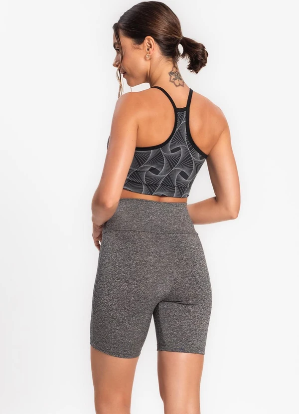 Rovitex - Bermuda Ciclista Feminina Básica Academia Cinza 4