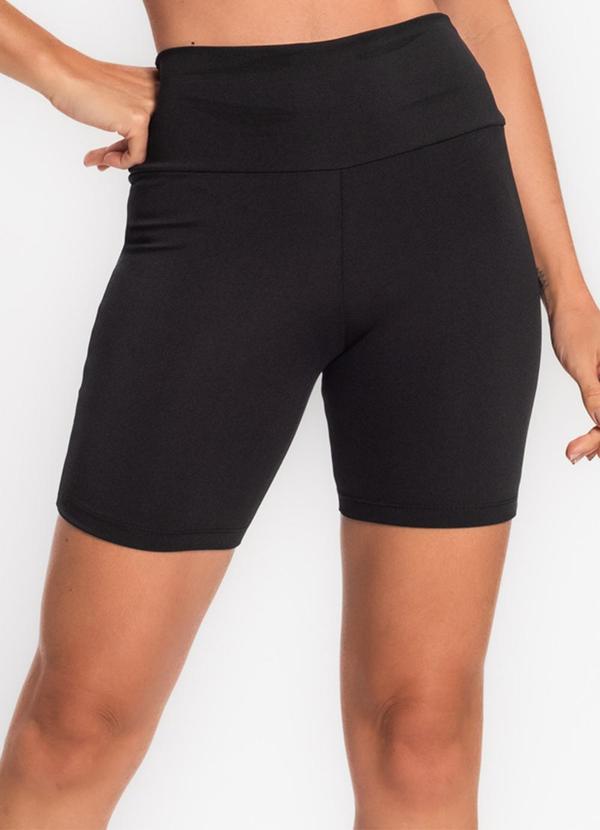 Rovitex - Bermuda Ciclista Feminina Básica Academia Preto 1