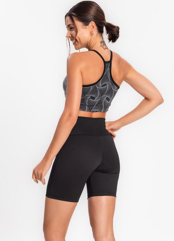 Rovitex - Bermuda Ciclista Feminina Básica Academia Preto 4