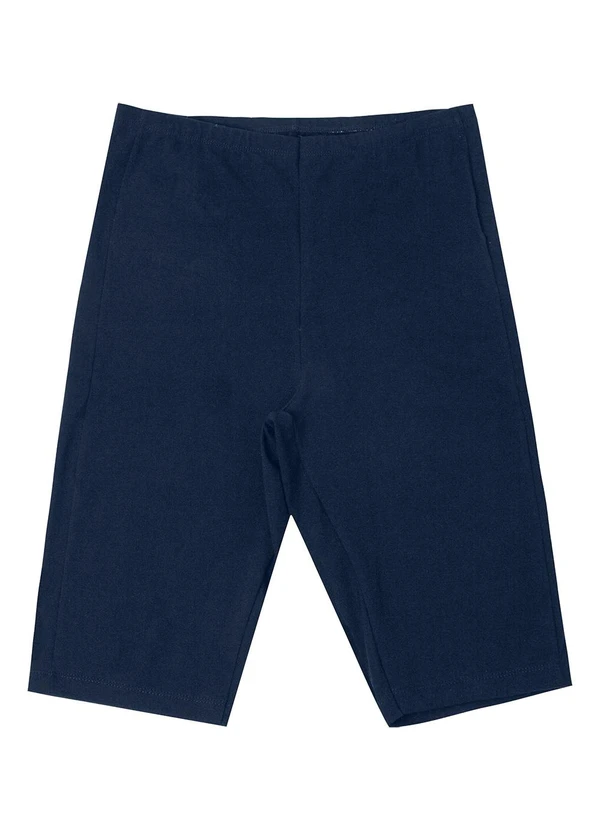 Rovitex - Bermuda Ciclista Feminina em Cotton Pesado Azul