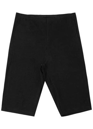 Rovitex - Bermuda Ciclista Feminina em Cotton Pesado Preto - ROVITEX