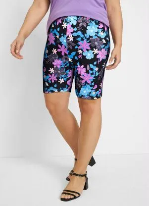 bonprix - Bermuda Ciclista Floral Dark - BONPRIX