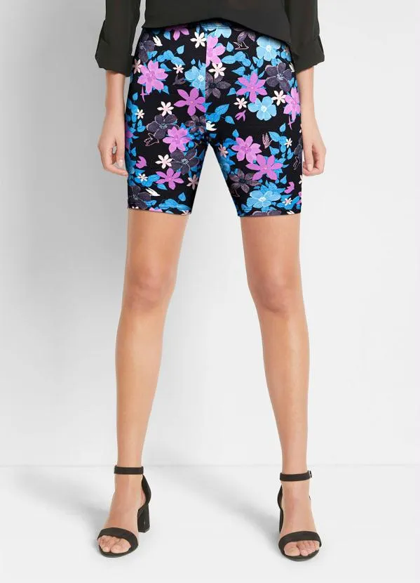 bonprix - Bermuda Ciclista Floral Dark 1