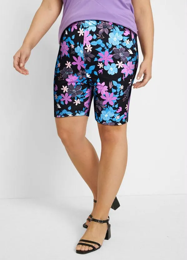 bonprix - Bermuda Ciclista Floral Dark 3