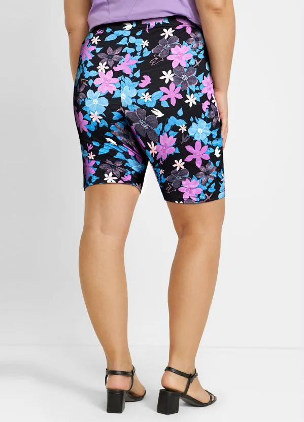 bonprix - Bermuda Ciclista Floral Dark 4
