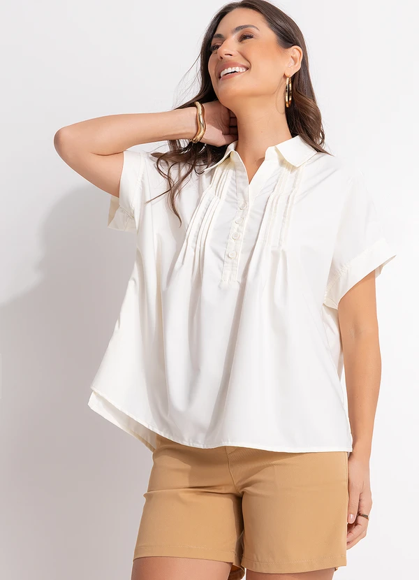 Quintess - Bermuda com Cinto em Algodão com Poliéster Cáqui 8