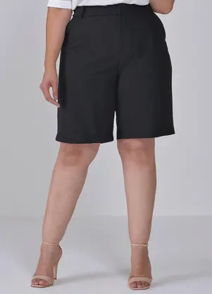 Principessa - Bermuda de Alfaiataria Preta Lucy - PRINCIPESSA