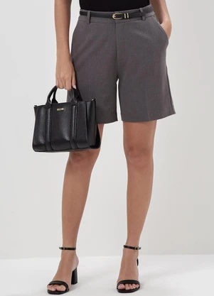 Principessa - Bermuda de Alfaiataria Ramona Cinza - PRINCIPESSA