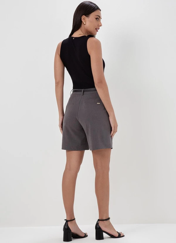 Principessa - Bermuda de Alfaiataria Ramona Cinza 4