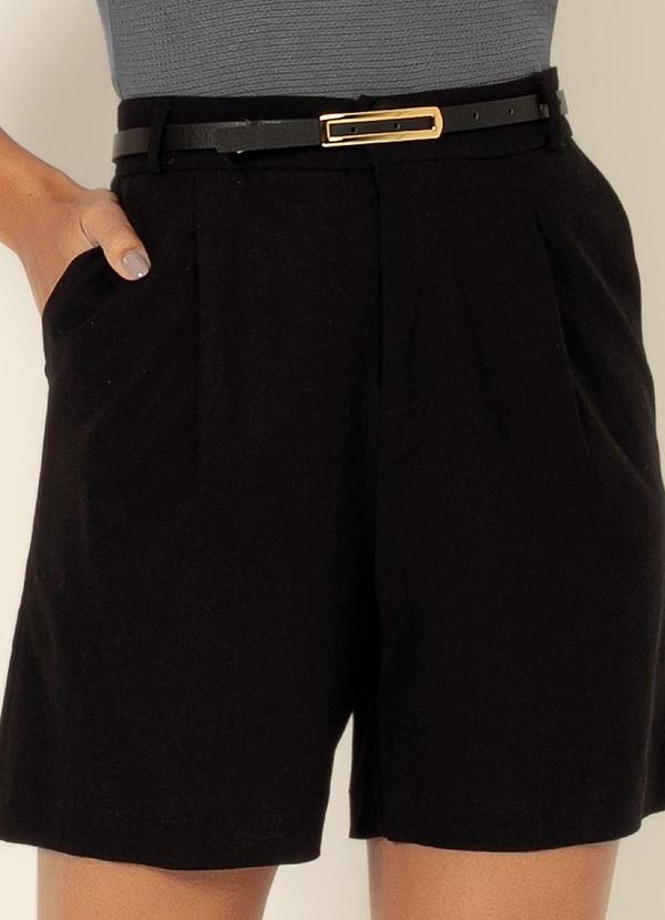 Gris - Bermuda em Linho Preto 3