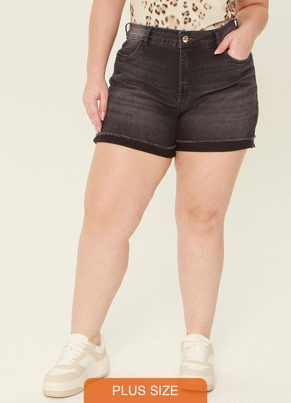 Outlet - Bermuda Fashion Mais Gata Preto