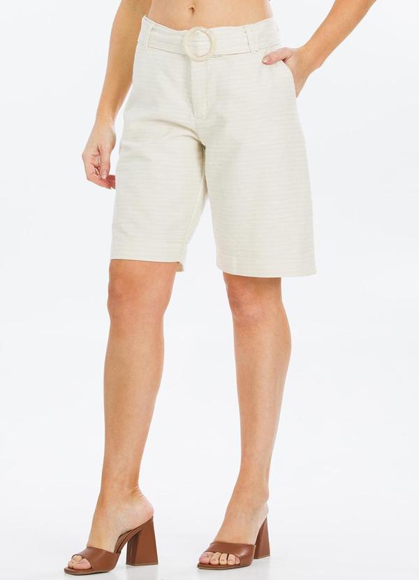 Rafree - Bermuda Fem Alfaiataria Nude