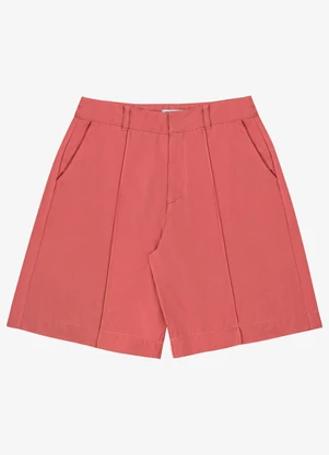 Endless - Bermuda Feminina Alfaiataria Viscose Laranja - ENDLESS