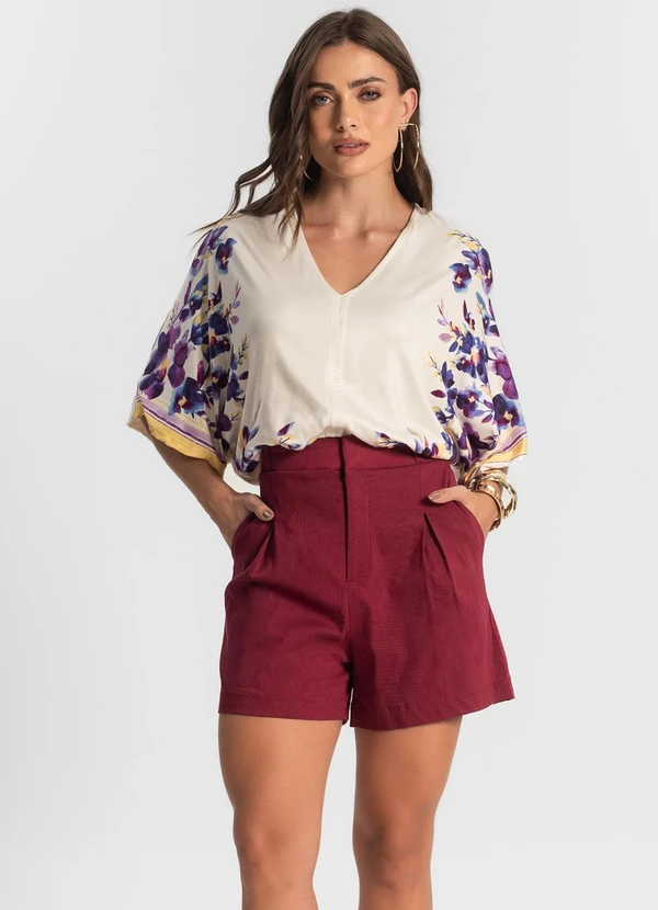 Endless - Bermuda Feminina Bengaline Rosa 5