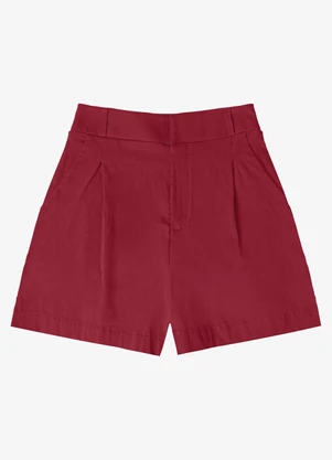 Endless - Bermuda Feminina Bengaline Vermelho - ENDLESS