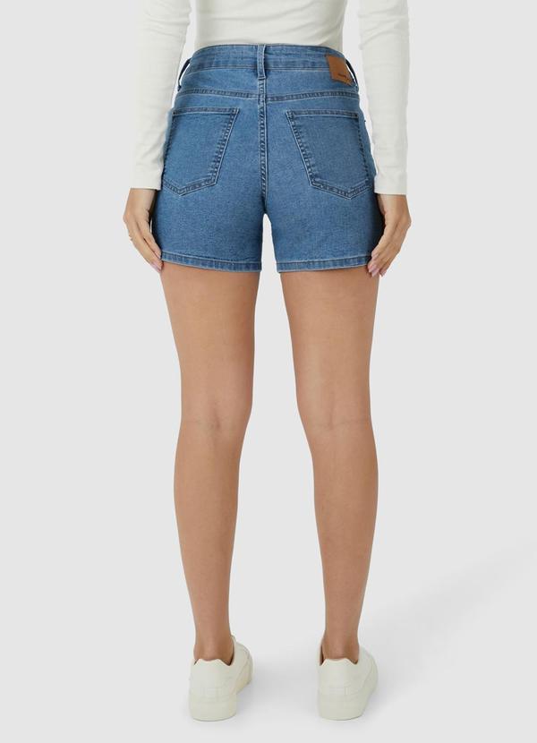 Malwee - Bermuda Feminina Comfort em Jeans Azul 2