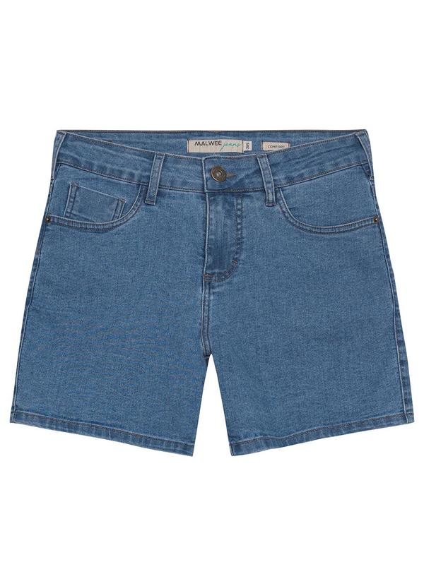Malwee - Bermuda Feminina Comfort em Jeans Azul 5