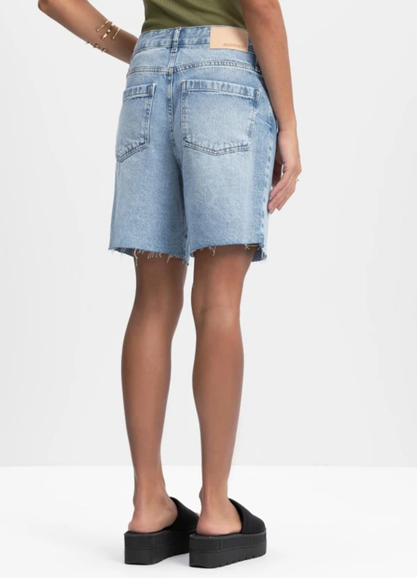 Essendi - Bermuda Feminina em Jeans Kripto Azul 5