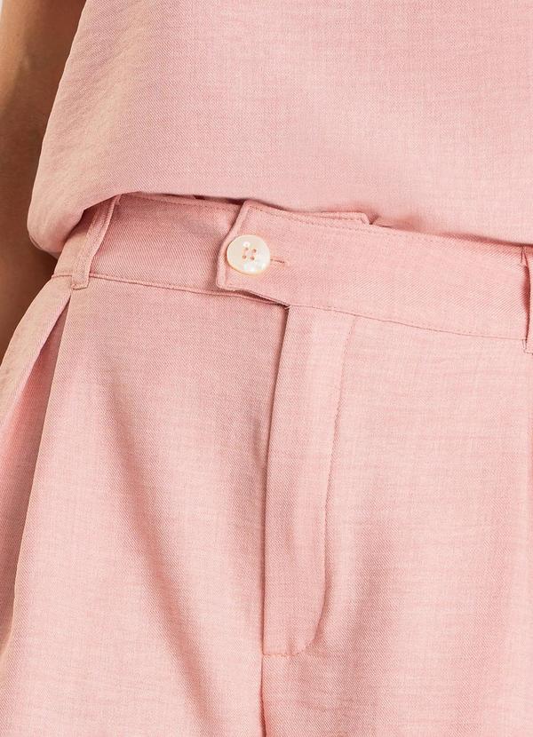Dianna - Bermuda Feminina em Tecido Rosa 5