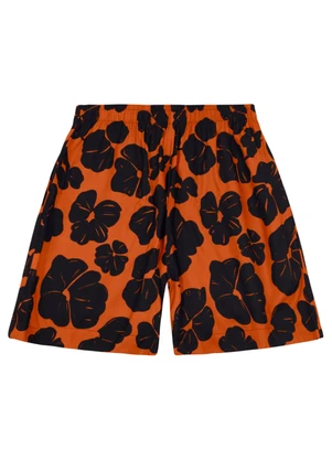 Essendi - Bermuda Feminina em Voher Laranja - ESSENDI