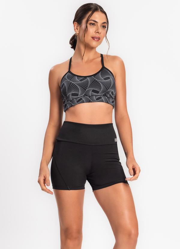 Rovitex - Bermuda Feminina Ftk Fitness Preto 3