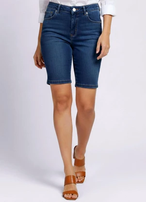 Torra - Bermuda Jeans Feminina Básica Azul - TORRA