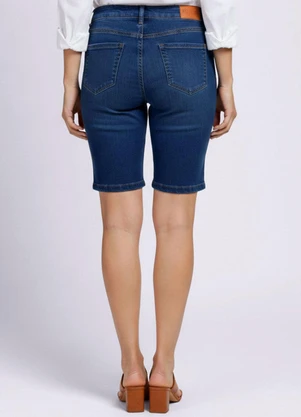 Torra - Bermuda Jeans Feminina Básica Azul - TORRA