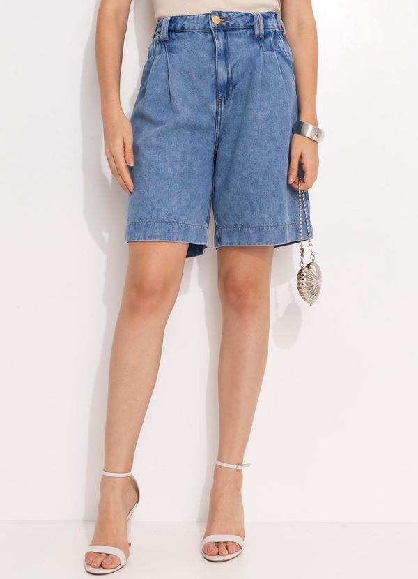 Colcci - Bermuda Jeans Joana Azul