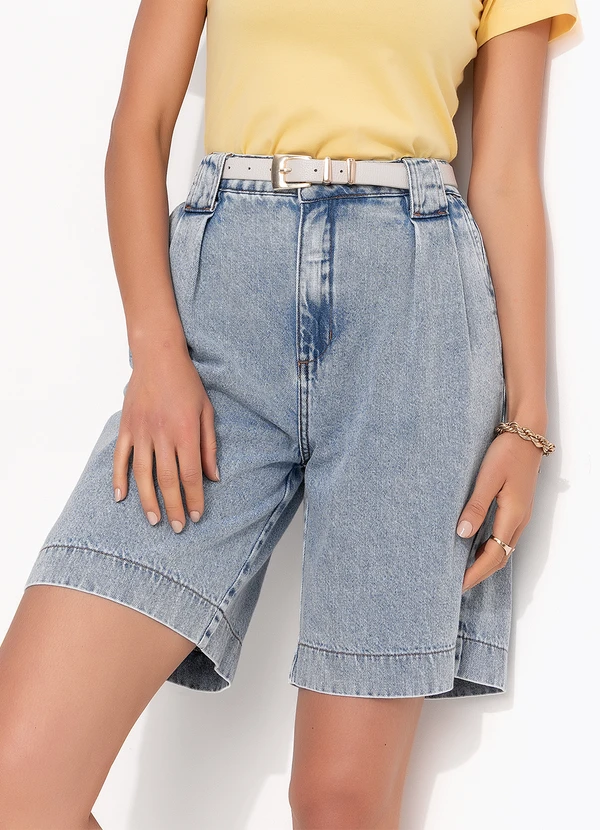 Colcci - Bermuda Jeans Joana Azul