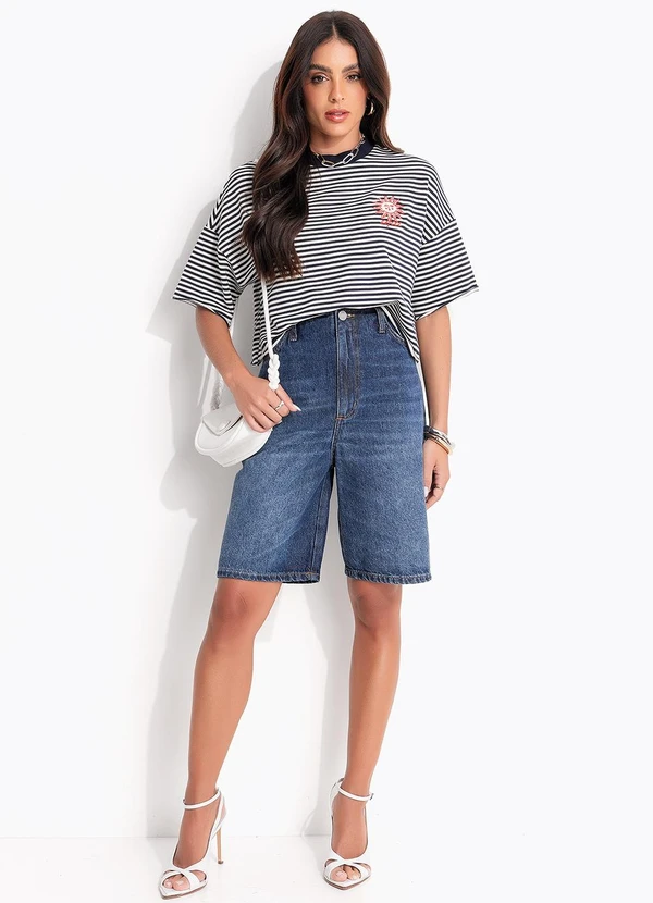 Colcci - Bermuda Jeans Miami Azul 3