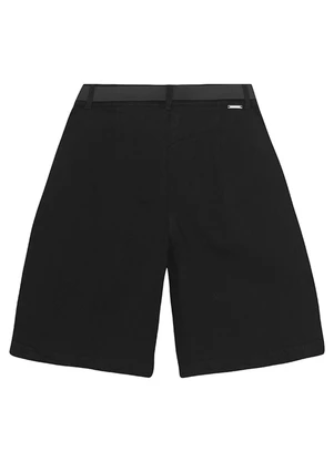 Malwee - Bermuda Jorts em Sarja Preto - MALWEE