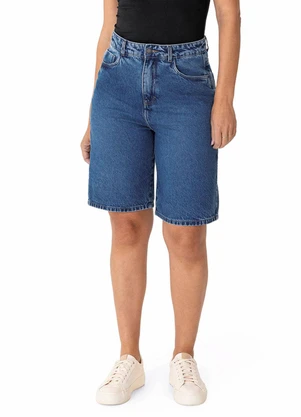 Malwee - Bermuda Jorts Jeans Cintura Alta Azul - MALWEE