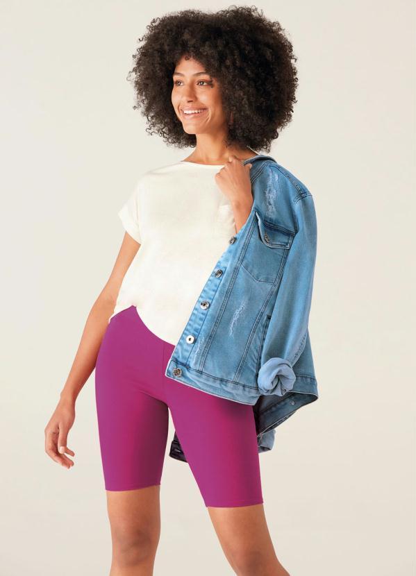 Malwee - Bermuda Lavanda Feminina Slim 2