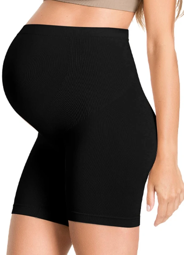 Zee Rucci - Bermuda Maternity sem Costura Preto
