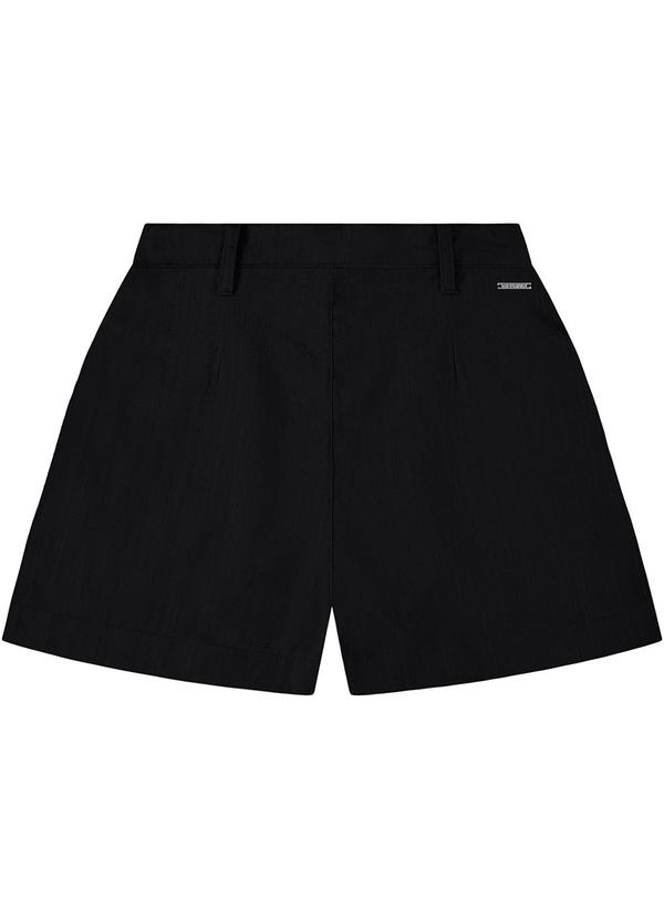 Enfim - Bermuda Preto Alfaiataria em Viscolinho 2