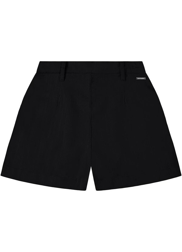 Enfim - Bermuda Preto Alfaiataria em Viscolinho 2